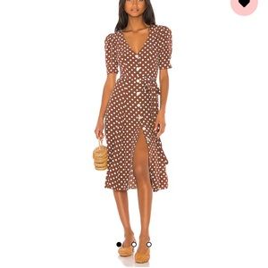 LPA polka dot dress size S